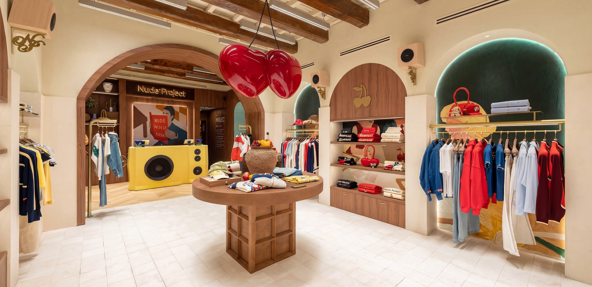 muebles para tienda de Nude Project